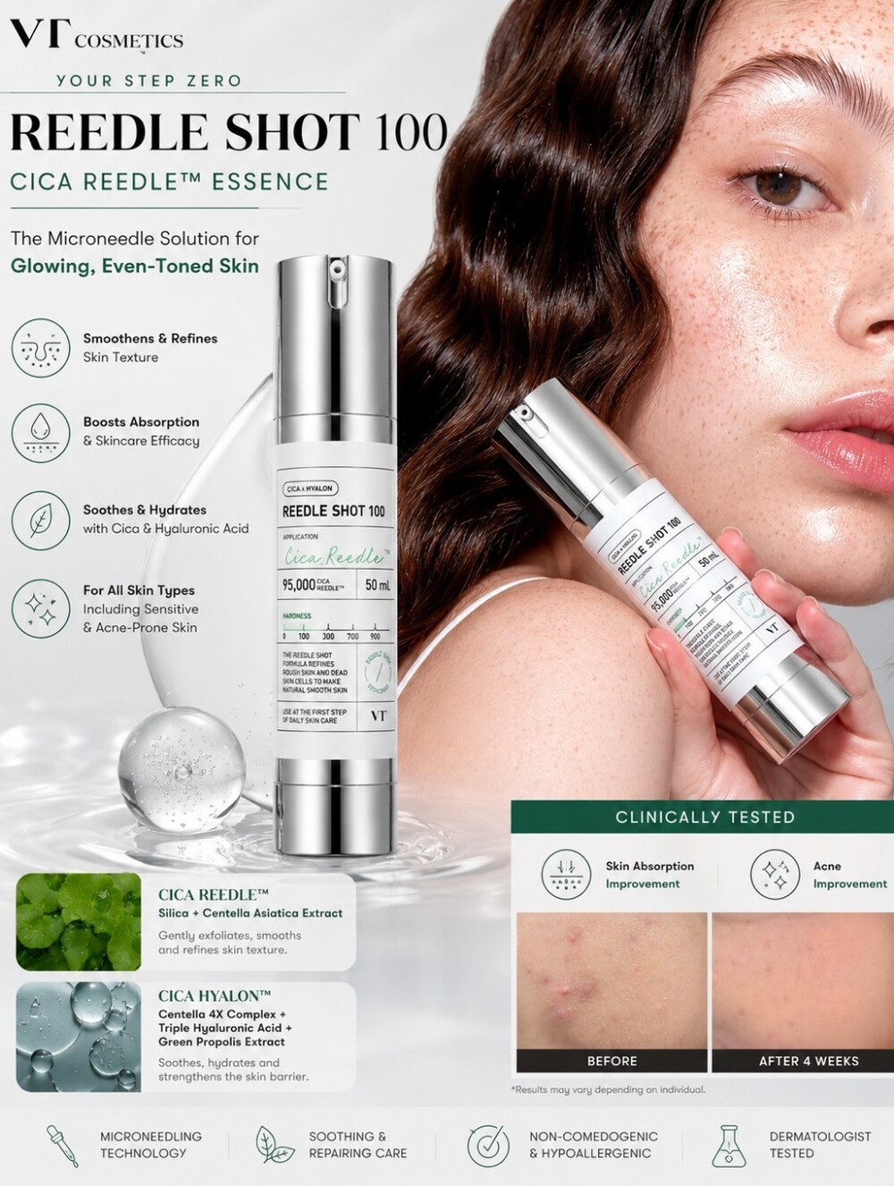 VT Cosmetics Reedle Shot 100 Cica Reedle Essence